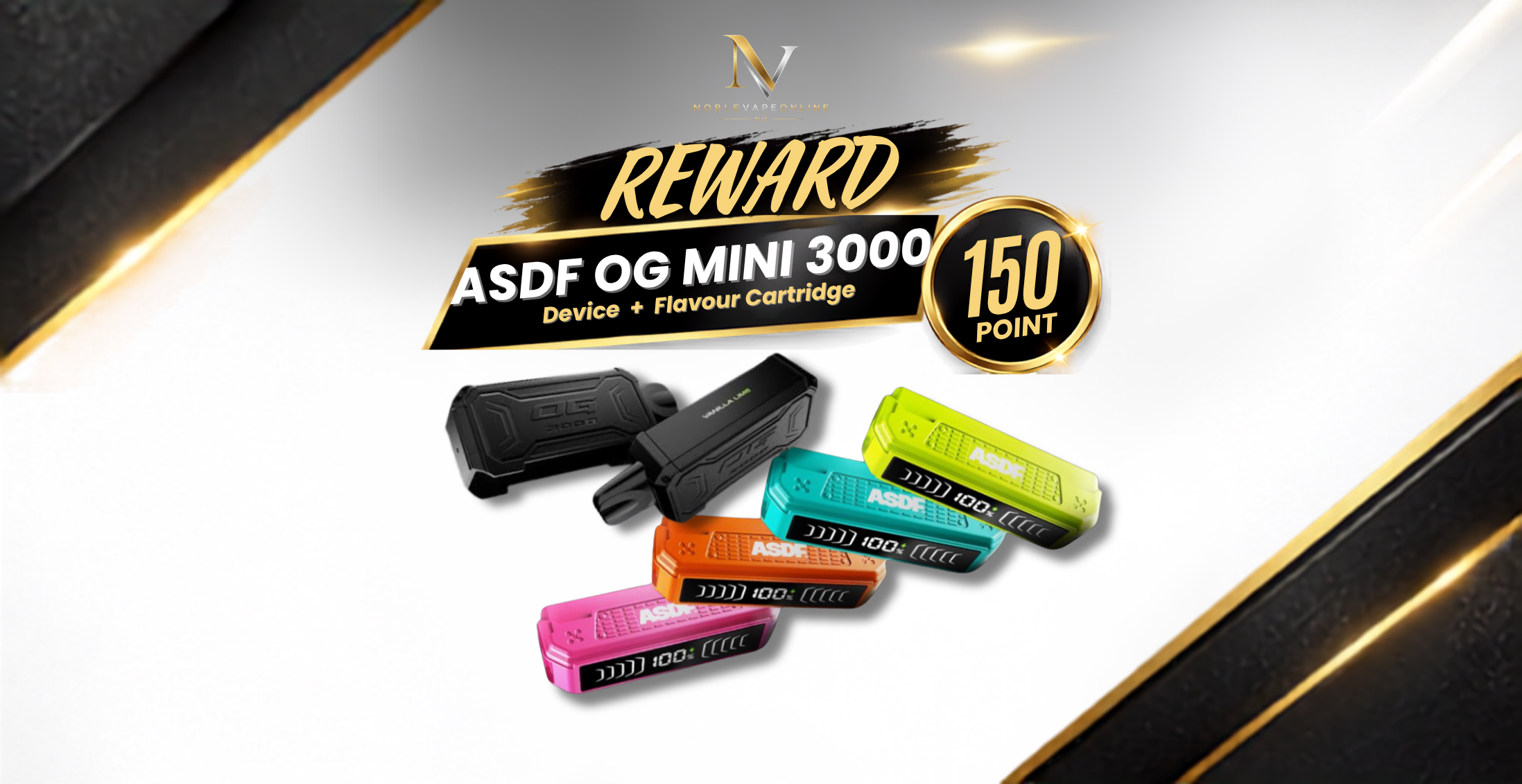 ASDF OG MINI 3000 - Device + Flavour Cartridge (150 point)